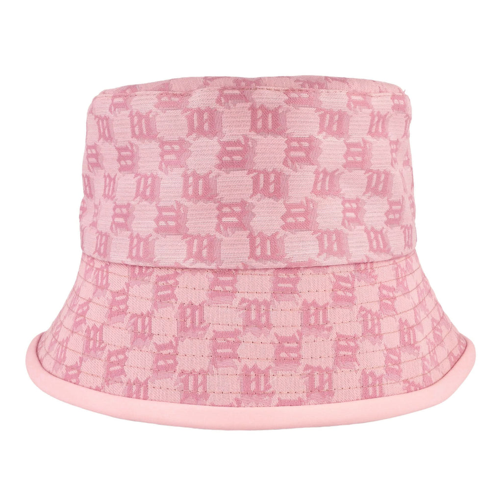 Leather-Trimmed Monogram Bucket Hat