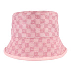 Leather-Trimmed Monogram Bucket Hat