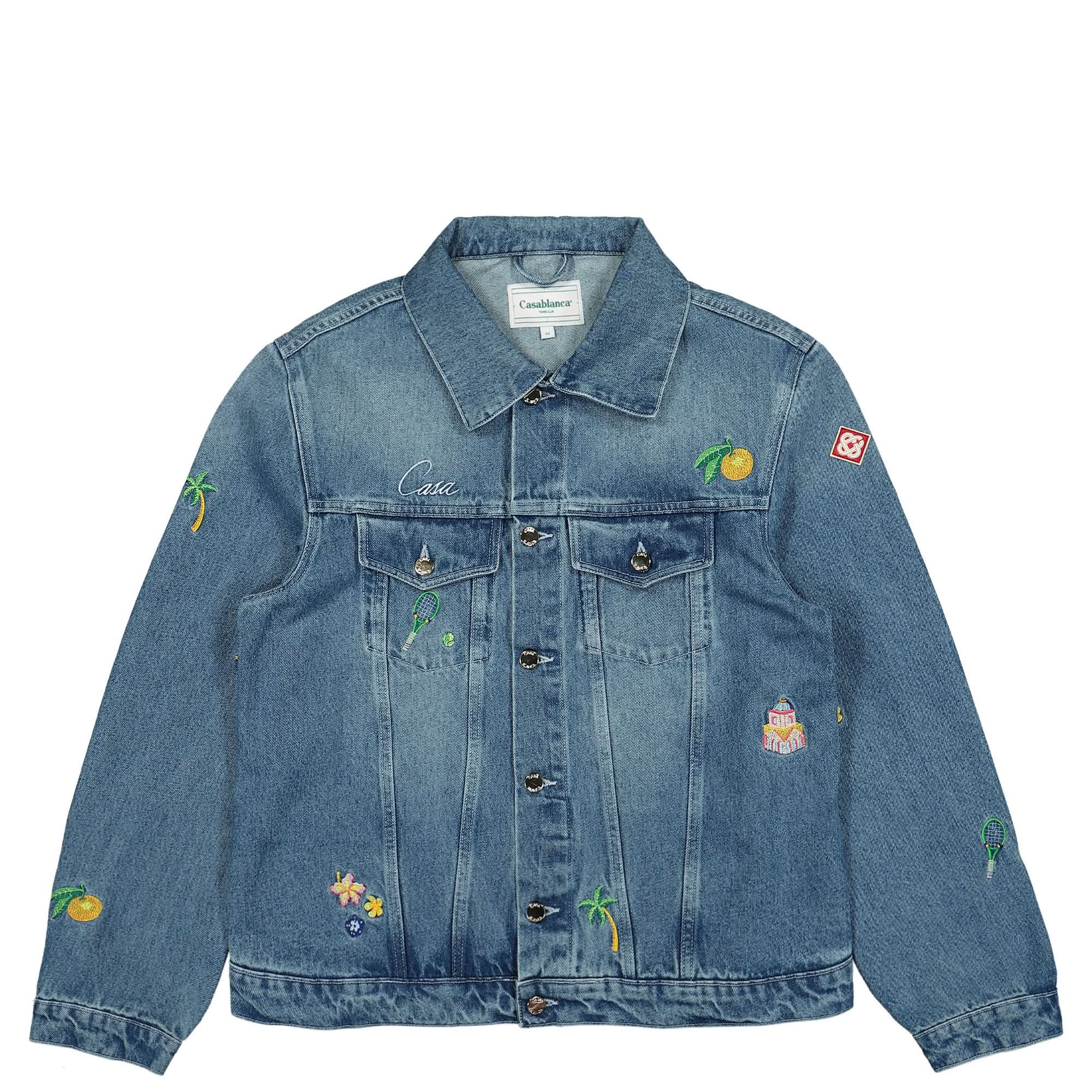 Embroidered Motif Denim Jacket