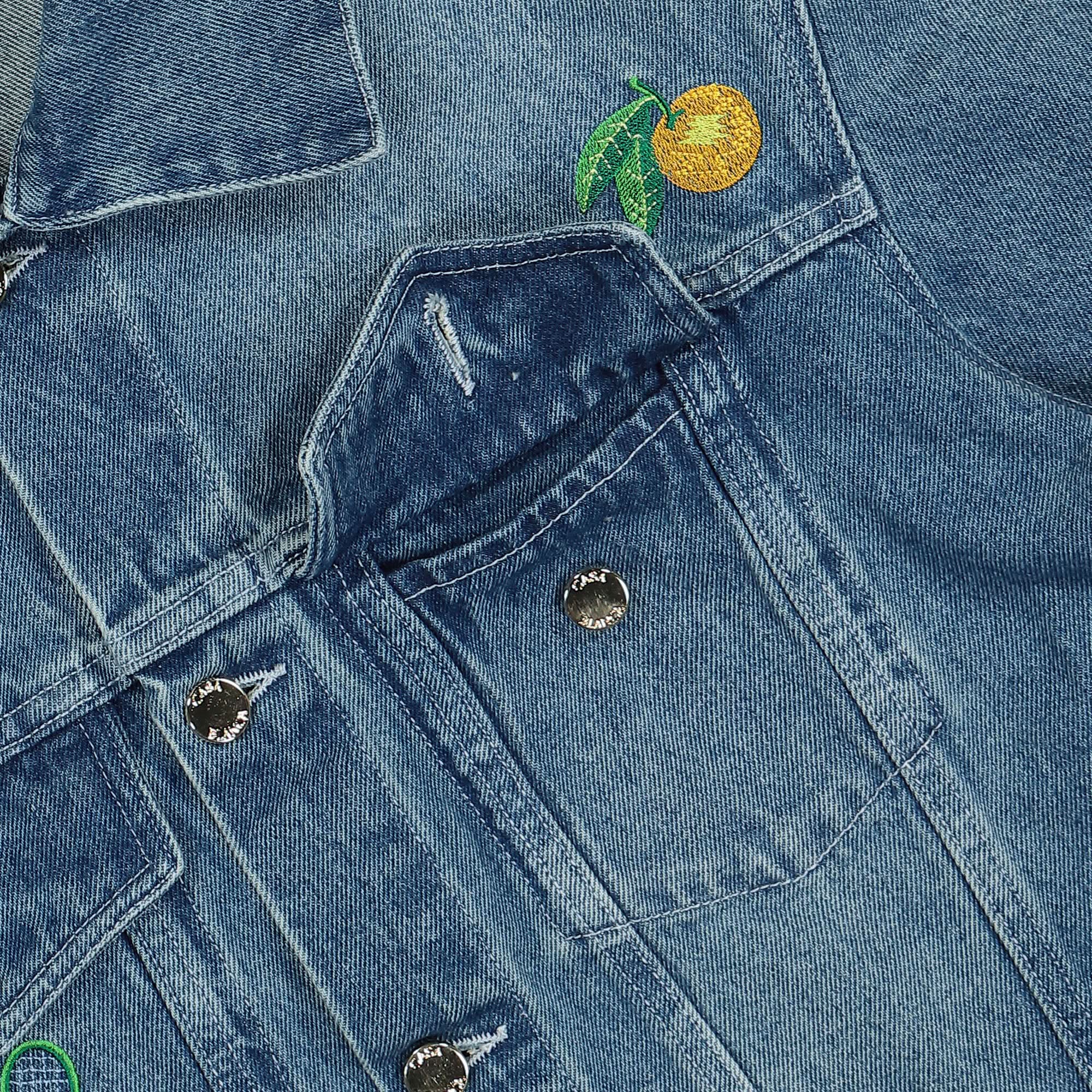 Embroidered Motif Denim Jacket