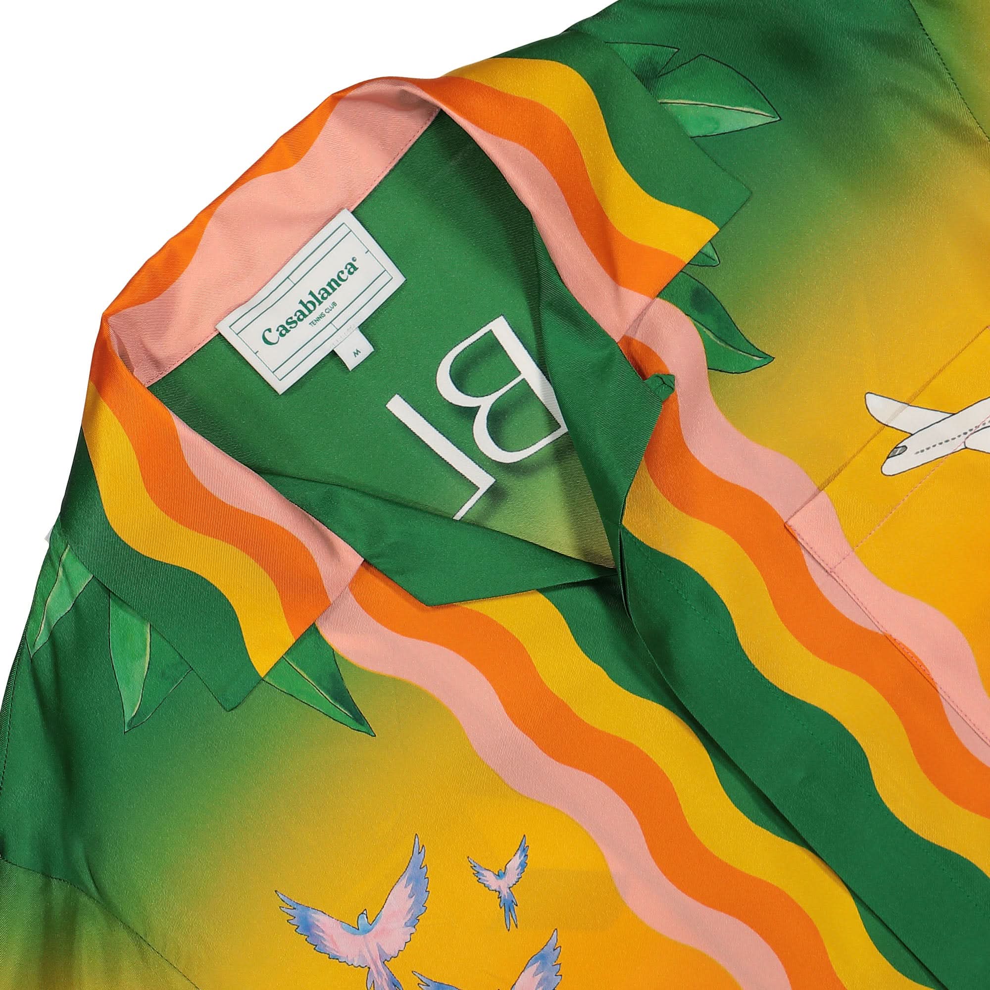 Tennis Club En Fleur Silk Shirt