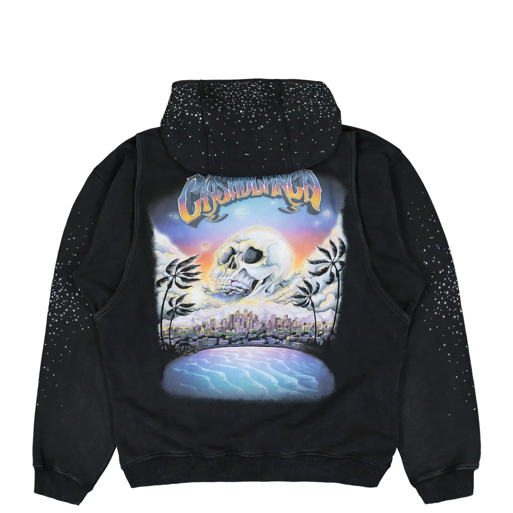 La Prémonition Crystal Embellished Zip Hoodie