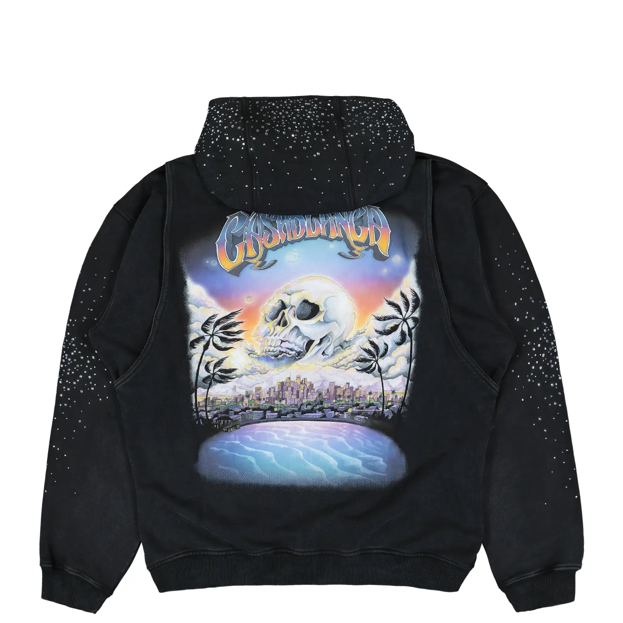 La Prémonition Crystal Embellished Zip Hoodie