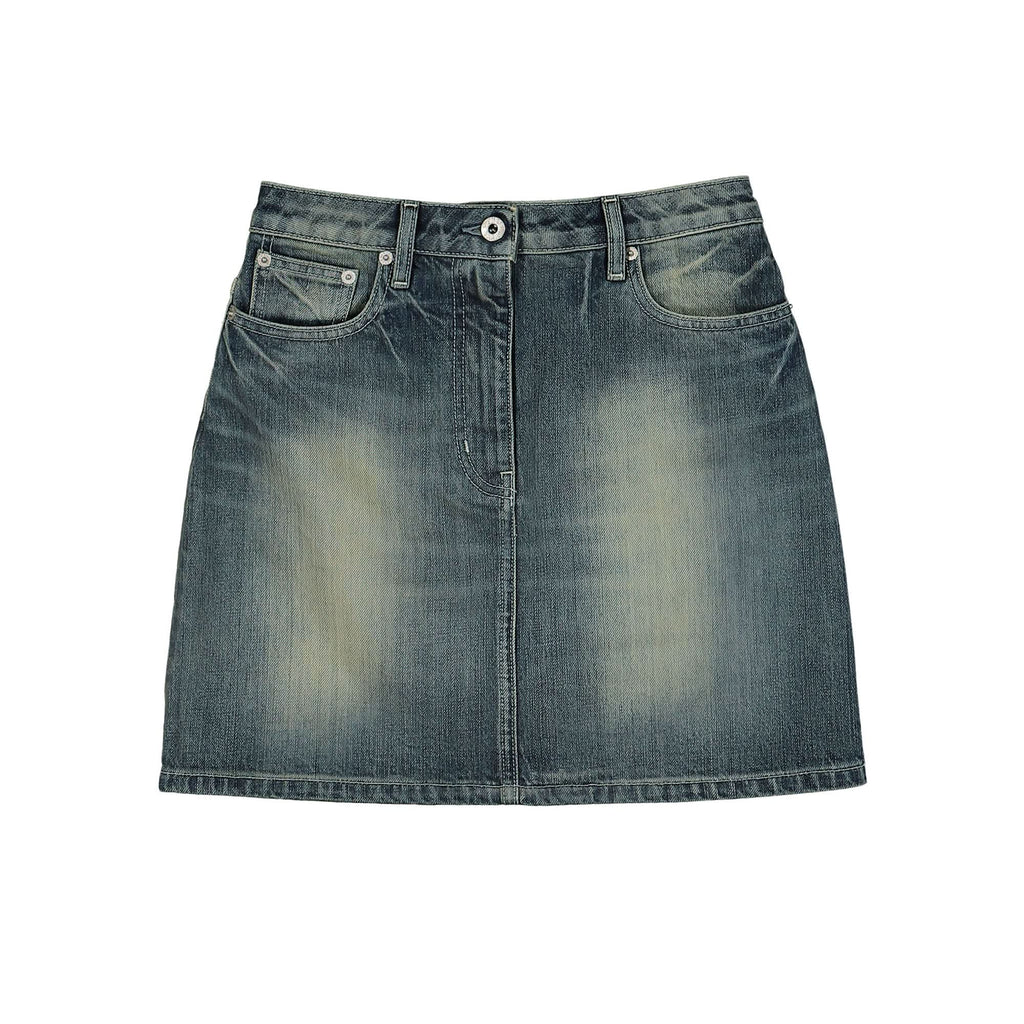 Logo-embroidered Cotton Miniskirt