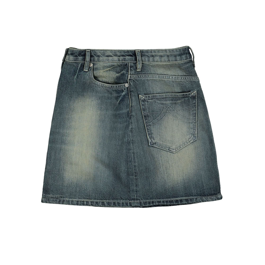 Logo-embroidered Cotton Miniskirt