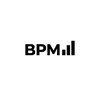 Concept 2: The "Equalizer" (Subtle Icon)
Use a bold, heavy sans-serif font and add a tiny, minimalist nod to audio.

How to do it: Type a bold "BPM". Next to it, or below it, add three small vertical lines of different heights, mimicking a sound equalizer display.

Looks like: BPM ılı