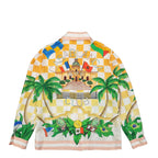 Cuban Collar Long Sleeve Shirt