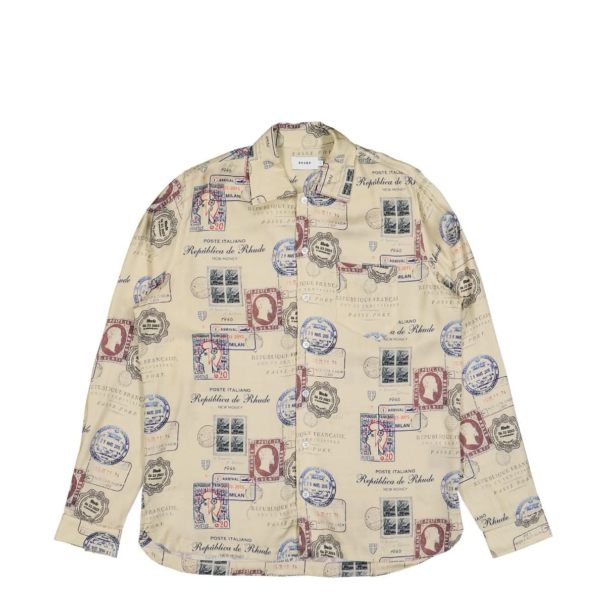 Passport Stamp Print Shirt