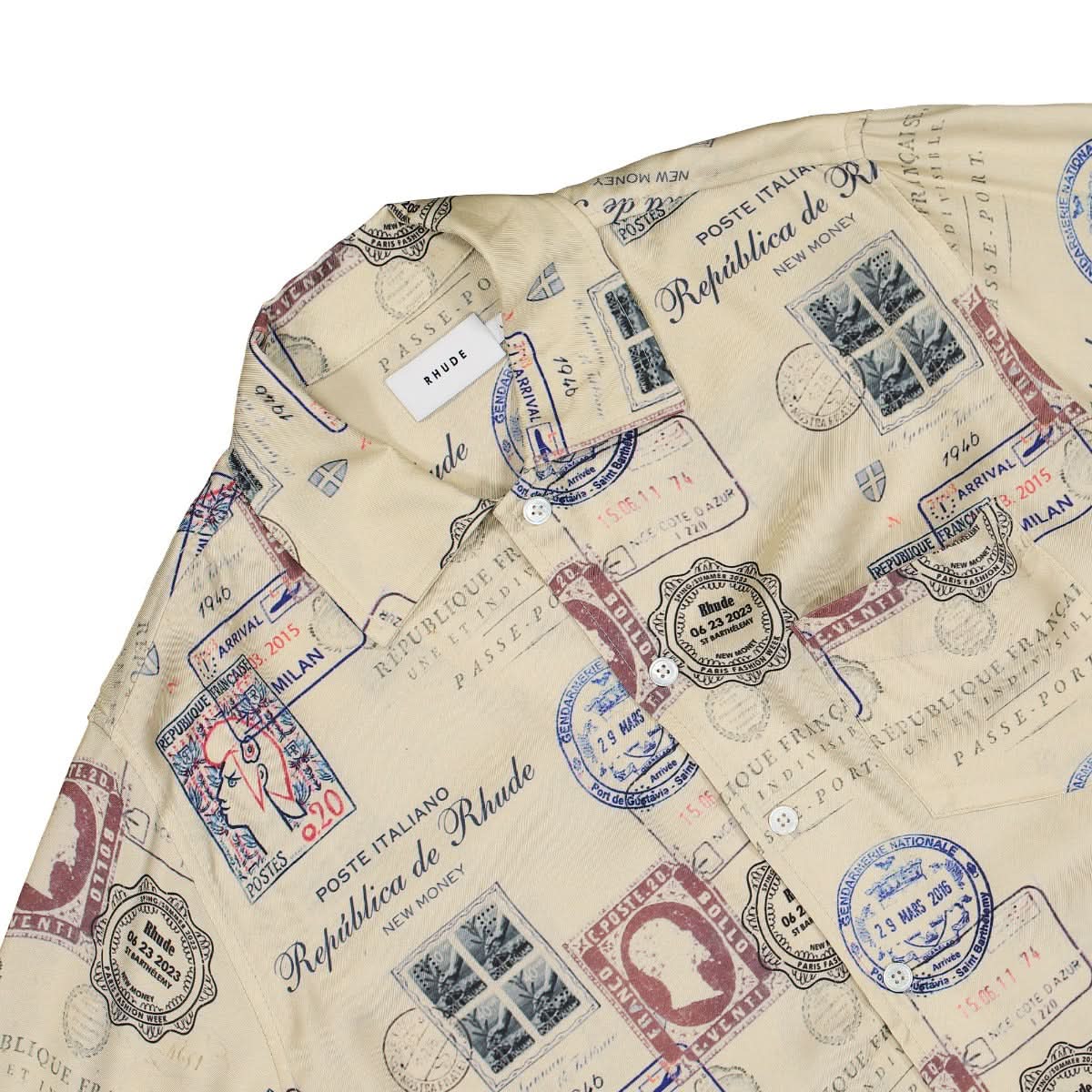 Passport Stamp Print Shirt